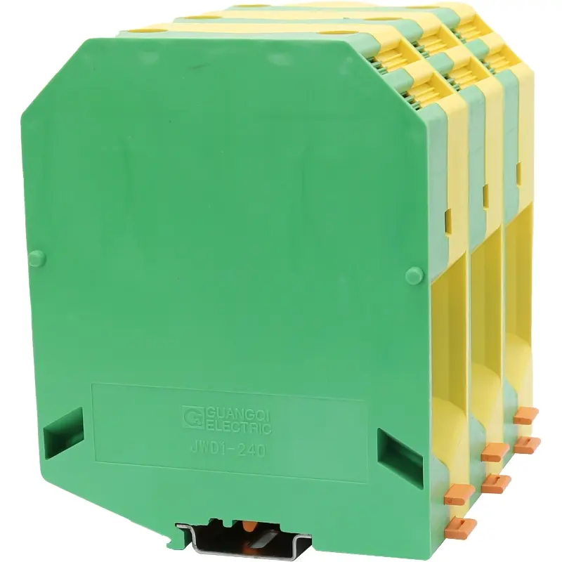 JWD1-240 GNYE Screw Type High-Current Din-Rail TB