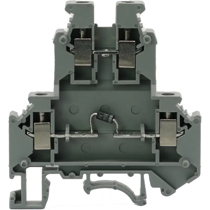 JWD1-4/2 DT/XZ-XY Screw Type Double Layer Unidirectional Conducting Din-Rail TB