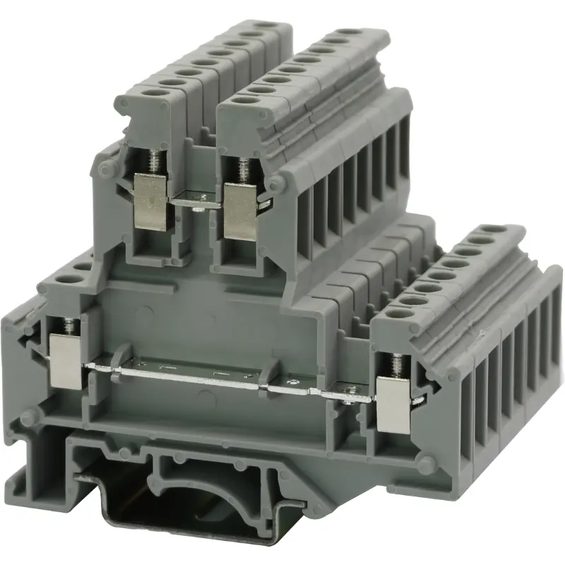 JWD1-4/2L Screw Type Double Layer Din-Rail TB