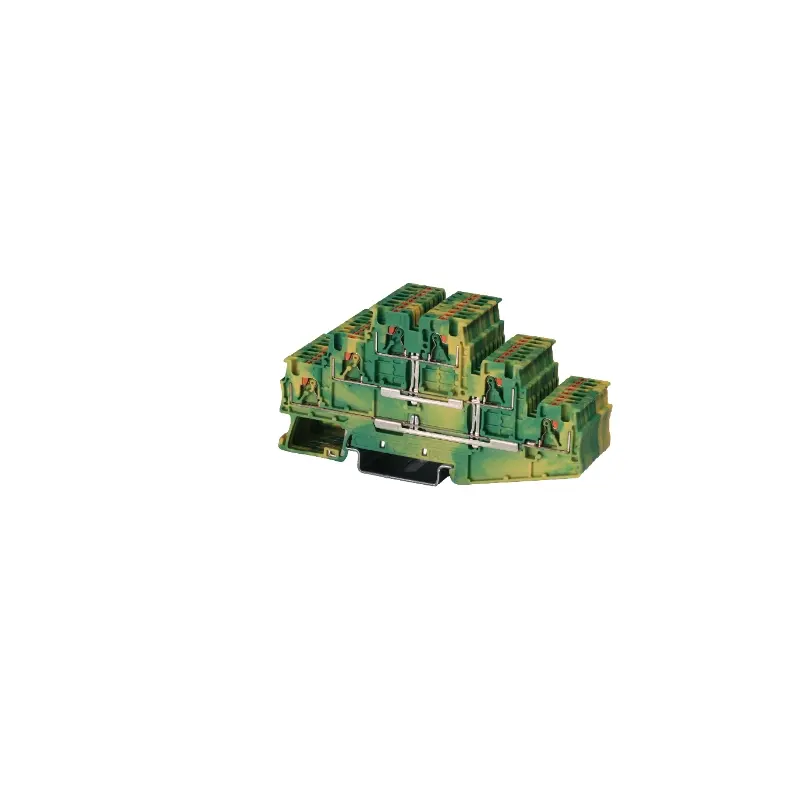 JWD2-1.5NZ/3L PE 3 Layers Connected Terminal Block with Din Rail