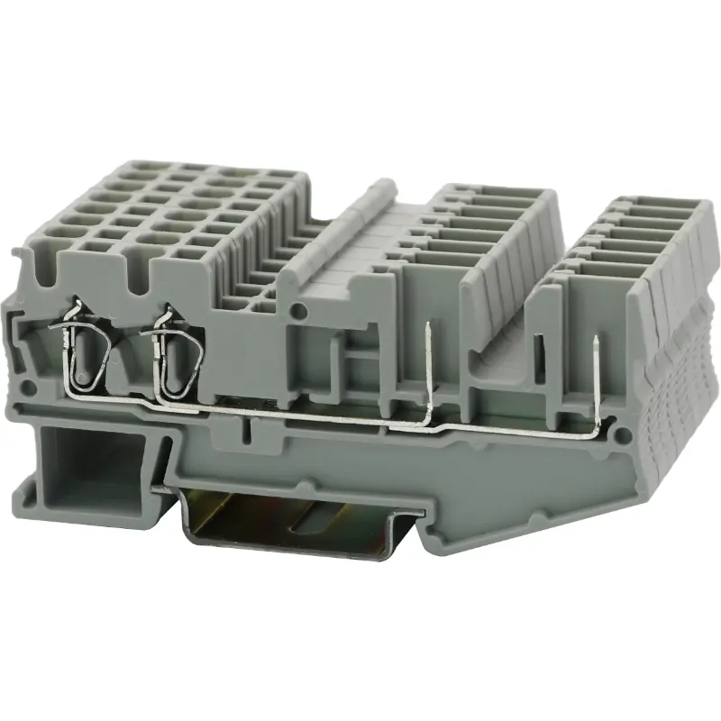 JWD2-2.5a/2-2P Spring-Cage Pluggable Din-Rail TB