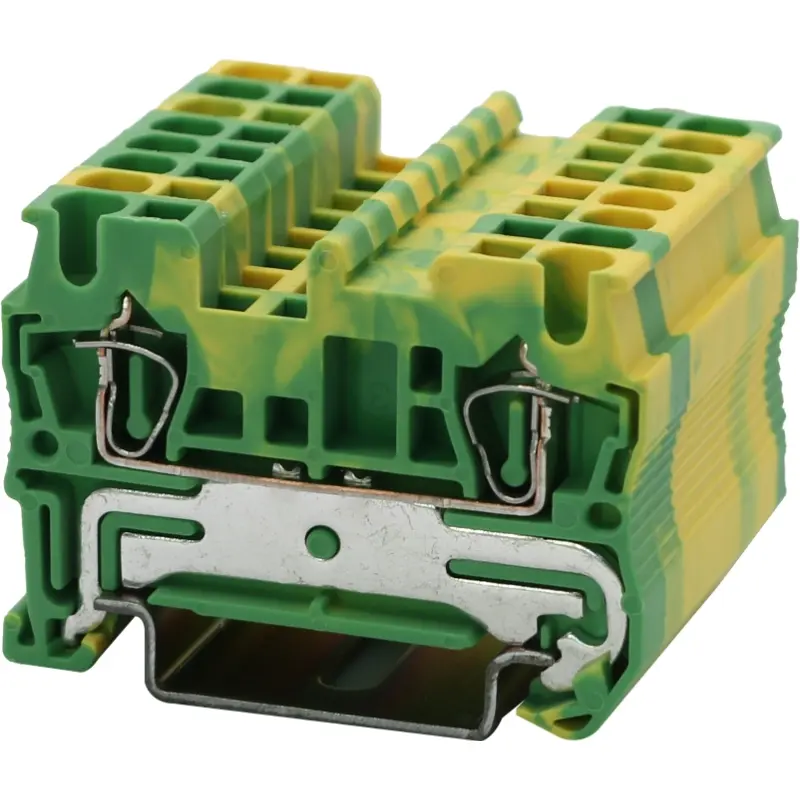 JWD2-2.5aJD Spring Cage with Grounding Conductor and Din Rail