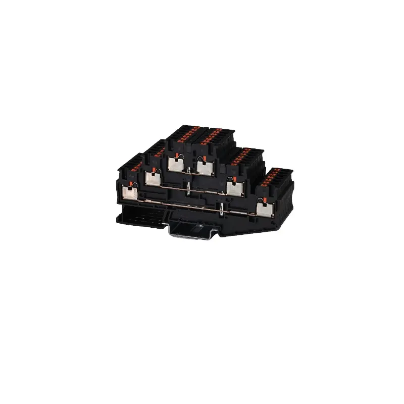 JWD2-2.5Z/3L-SJ 3 Layers Connected Terminal Block with Din Rail