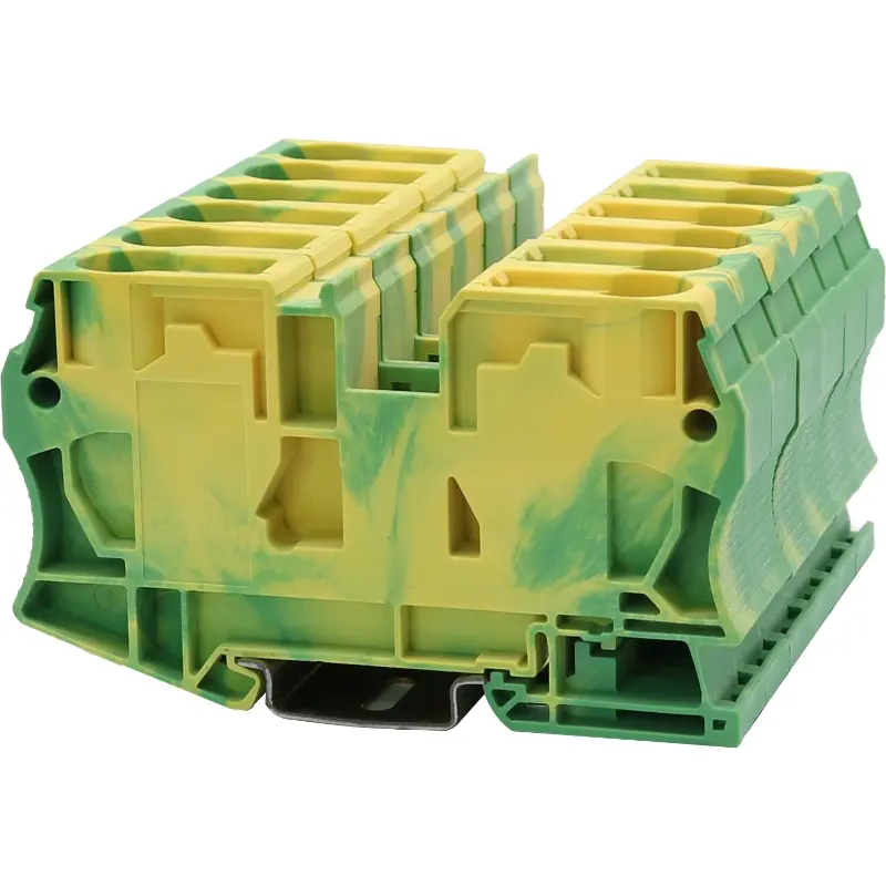 JWD2-35aJD Spring Cage Terminal Block with Grounding Conductor and Din Rail