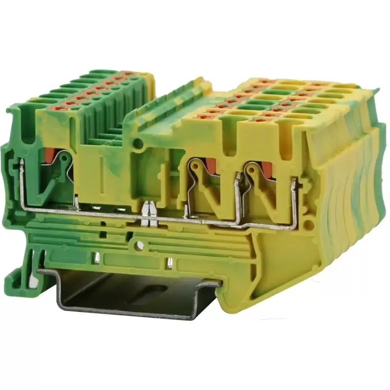 Push-In 1-N/2-OUT Din-Rail Terminal Block