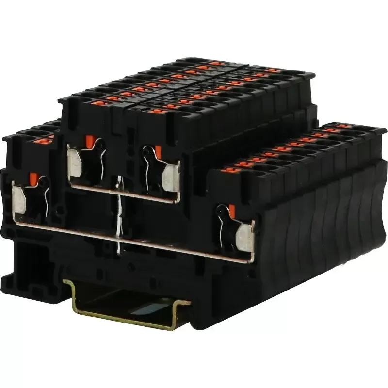 Push-In Double Layer Din-Rail Terminal Block