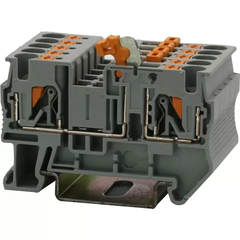 Push-In Switching Din-Rail Terminal Block