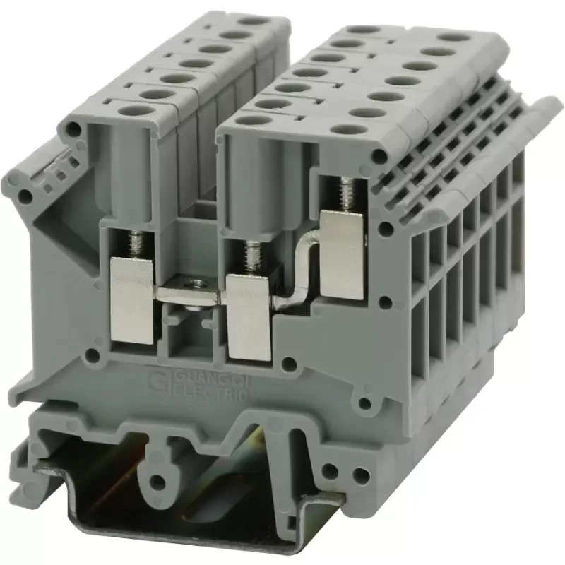 Screw Type 1-N /2-OUT Din-Rail Terminal Block