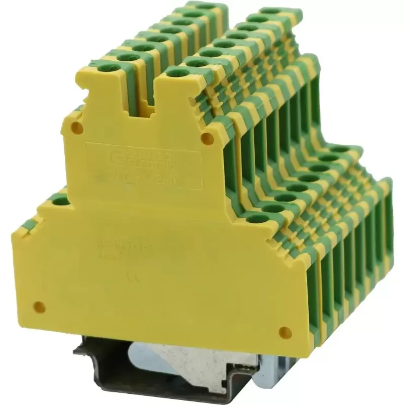 Screw Type Double Layer Din-Rail Terminal Block