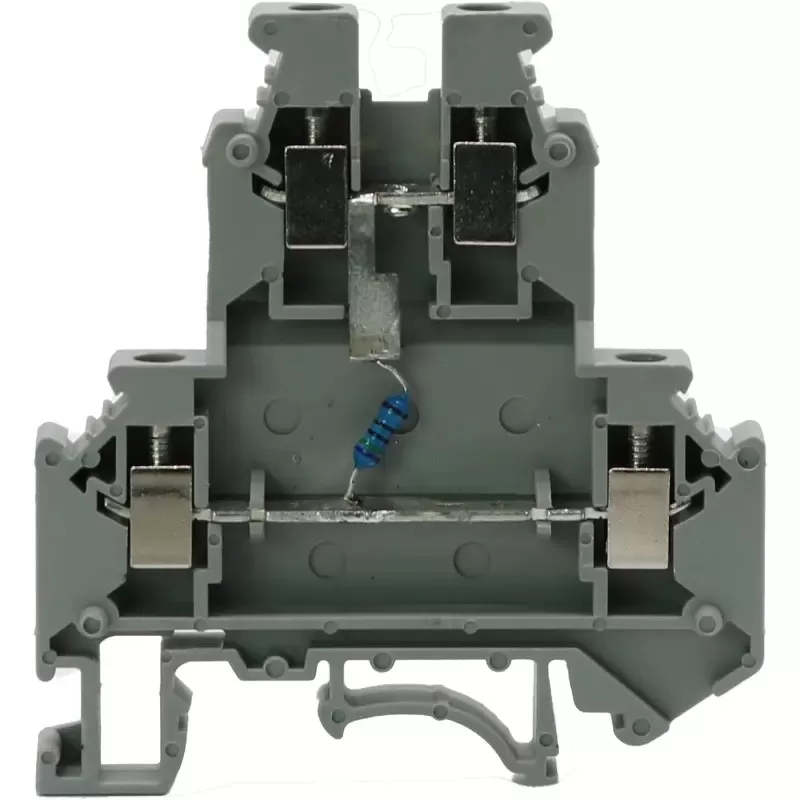 Screw Type Double Layer Resistive Type Din-Rail Temminal Block