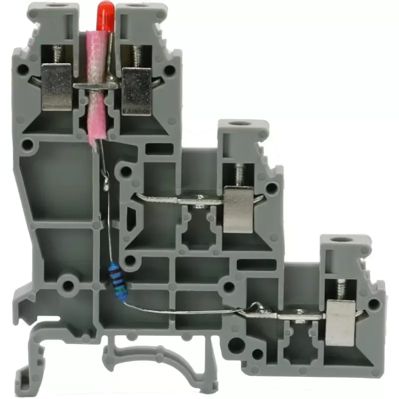 Screw Type Three-Layer Sensor Din Rail Terminal Block