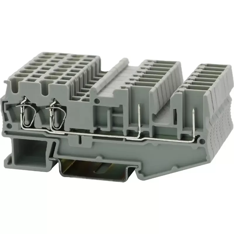 Spring-Cage Pluggable Din-Rail Terminal Block